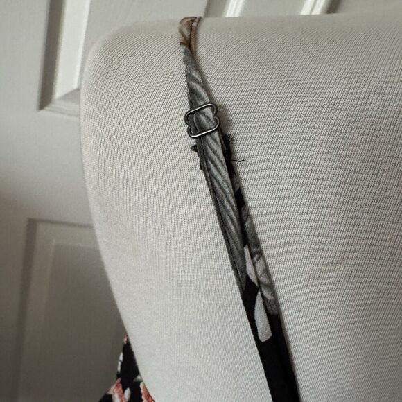 Floral Ribbed Maxi Dress Womens Small Tiered Ruffle Boho Chic Cottagecore Flowy - Picture 6 of 13